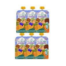 산골이유식 알밤단호박영양진밥, 6개, 100g