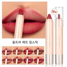 매트 립스틱 펜슬 립라이너 겸용 부드럽게 발색되는 롱래스팅 립펜슬, 1개, 01