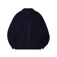 국내상품 TRILLION 트릴리온 가디건 워셔블 하이넥 버튼 업 카라 니트 (NAVY) 395796