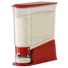 YEAAYE 틈새형 원터치 쌀통, 1개, 레드