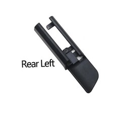 자동차 인테리어 부품 액세서리용 차량 블랙 시트 레일 슬라이딩 트랙 트림 패널, 1개, 4. Rear Left