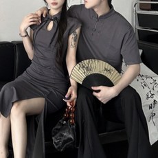 커플 시밀러룩 웨딩촬영 티셔츠 바캉스 드레스 여행 패밀리룩 하와이안 휴양지 반팔 긴팔 원피스