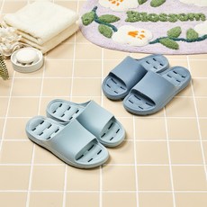 [모던하우스 인천점] WOW 물빠짐 좋은 볼륨욕실화 2P L.블루+D.블루 -[BG0425011], 라이트블루 딥블루, 1세트
