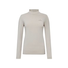 아이더 EIDER PERFORMANCE 여성 하이게이지 긴팔 라운드 티셔츠_CREAM BEIGE DWM25219W9