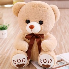 핑크 곰돌이 곰인형 대형 동물 애착 인형 선물, 1개, D. 라이트