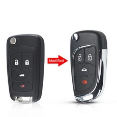 Chevrolet Cruze Epica Lova Camaro 용 수정 된 접이식 원격 자동차 키 쉘 Opel Vauxhall Insignia Astra, 03 4 Buttons, [04] 4 Buttons