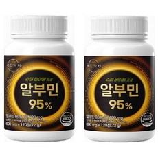 알부민 고함량 대용량 100% 식약처 haccp 인증, 2개, 120정