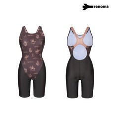 수영복여성 3부 반신수영복 브라운 RNLS2F262BR_CA