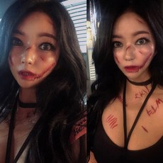 프롬단디 판타스틱 할로윈 타투스티커 상처스티커 분장 행사 파티, 1개, RC-217_10.5X6cm 1장