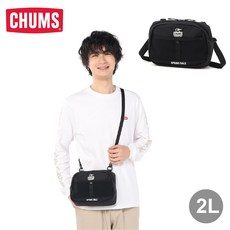 CHUMS Spring Dale Shoulder 肩背包, 黑/白