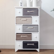 레나퍼니처 레오 5단 서랍장 거실다용도서랍장 인테리어수납장 틈새서랍, 화이트