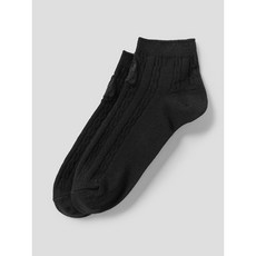 매장정품 빈폴 BEANPOLE ACCESSORY 남녀공용 케이블 스니커즈 양말 - 블랙 248901