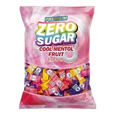 제로슈가 쿨 멘톨 후르츠향 캔디 500g 쿨민트캔디 제로슈가캔디 과일향민트캔디, 1개