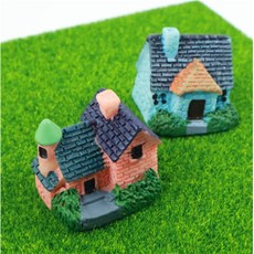 차곡담디자인 장식용소품 미니어처 주택 1P 가짜주택, 블루