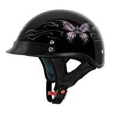 VCAN V515BF24 Flat Black Butterfly Large 하프 헬멧 검정 134595 8580834370
