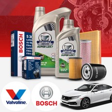 혼다 시빅 1.8 8세대(06~10) 가솔린 발보린 LDX7 5W30 엔진오일 필터 패키지