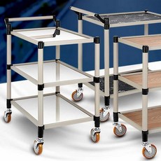 식당웨건 음식이동 일반형 서빙카트 특대 가정용트롤리 세탁실트롤리, 일반형 애쉬그레이 2단 특대, 1개