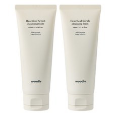 [우디브] 약산성 저자극 어성초 천연 스크럽 클렌징폼 / 쌀가루 딥클렌징, 100ml, 2개