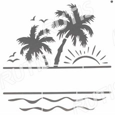 蝶古巴特DIY簍空模板 塗鴉繪畫模板, 1個, ST-CU2-0222