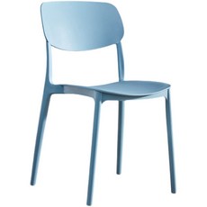 .포인트 의자 디자인 플라스틱 식탁 사출 대기의자 빈티지 등받이 카페의자, 다크블루