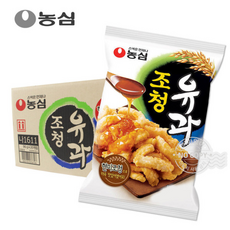 농심 조청 유과 간식 과자 탕비실, 320g, 1박스