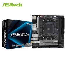 ASRock A520M-ITX/ac AMD AM4 Mini-ITX 主機板, A520M-ITX