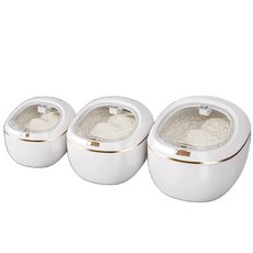 家用密封防蟲防潮儲米桶，大容量，五穀雜糧麵粉儲存, 皓月白【30斤彈蓋款贈米杯】, 1個