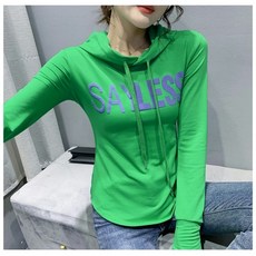 Kingfishe여성 가을 긴팔 티셔츠 캐주얼 후드티 nh1Yanf