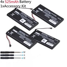 HAC-006 HAC006 스위치용 525mAh 배터리 HAC 006 HAC-015 HAC-016 HAC-A-JCL-C0 HAC-A-JCR-C0 스위치 NS Joy-Con, 4xBattery