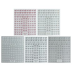 prendre 5매 세트 네일 스티커 5색 리본 손그림 느낌 파츠 디자인 스티커 네일 파츠 뉴앙스 네일 저렴하고 간편 귀여운 얇은 스티커 PR-NAIL24SEAL01