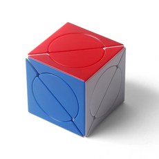 ZEPUZZLES 산산조각 된 눈 큐브 스티커없는 매직 큐브 전문 이상한 모양 퍼즐 장난감 선물 Cubo Magico, [01] Stickerless