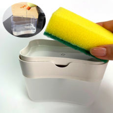 자취생 싱크대 정리 정돈 주방세제 디스펜서 수세미 세제통 용기