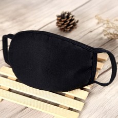 [업그레이드] 재사용 가능한 블랙 사계절 면마스크 (1+1)