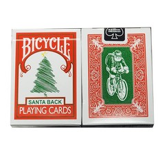Bicycle 바이시클 레드 백 그린 산타 플레잉 카드