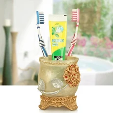 베이지 트래버틴 욕실 세트 Ture 천연 대리석 스톤 비누 디스펜서 칫솔 홀더 트레이 티슈 액세서리, 03 Toothbrush holder