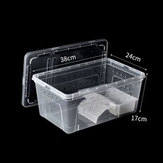 아크릴 사육장 양서류 사육 게코 팩맨 거북이 투명 용품 피그미다람쥐 오픈형 집 대형 세트, 1개, 특대형투명백색+조경햇볕받이