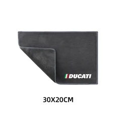 Motorcycle Suede Wash Towel Microfiber Cleaning Rag Cloth For Ducati Panigale Diavel Superleggera V4, 07 B-Grey 20cm