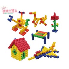 晴晴百寶盒 台灣品牌 大圓柱積木 WISDOM 建構式益智遊戲 教具益智遊戲 環保無毒玩具 檢驗合格, 1個