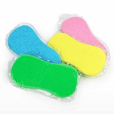 [2개묶음] 스펀지 패드 셔닐 클리너 부드러운 워시패드 스폰지 세척용품 손세차스펀지 거품스펀지 청소용 rc0+71821xA