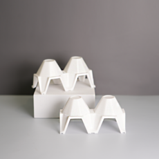 크레스티드 게코 코지 계란판 은신처, 1개, 화이트