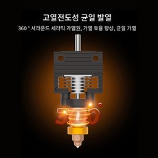 크리알리티 Creality 3d 프린터 K1 시리즈 헤드 키트 레이저 모듈 고정밀 고온 내성, 구형