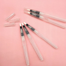 휴대용 물 조절 붓펜 미술용 수채화 붓펜 플랫 나일론