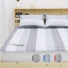 홈홈 국내 제조 먼지없는 세미마이크로 전기 온수 온열 매트커버, 트리플_그레이