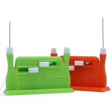 실바늘꿰기 도구 바느질 키트 자동 바느질 실끼우기, 그린, 1개