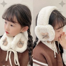 유아 토끼귀 뽀글 귀마개 아동 겨울 귀달이 보온 헤드워머 방한용품 귀보호, 1개, 상세페이지 참조