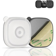 위치추적기 호환 원격 스마트 2개 세트 타일 메이트 2024 트래커용 접착 케이스 스티커 포함 숨김 완전 보호 방지 분실 긁힘 실리콘 커버 라이프360 트래커 방수 홀더 블랙블, Black+White, 검정+흰색