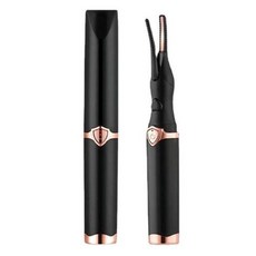 전기 속눈썹 경기자 가열 휴대용 USB 충전식 빠른 자연 오래 지속되는 컬링, 1)Black