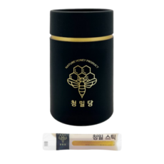 청밀당 꿀 스틱 간편 원통 세트 베트남 자연 벌꿀 100% 롱안꿀, 10g, 30개