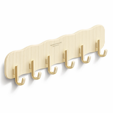 Eclatte 부착식 다용도 걸이 후크, 커스터드, 1개