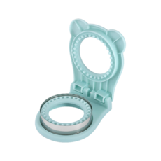 가정용 주방 스테인레스 스틸 샌드위치틀 원형 샌드위치모양틀 베이킹도구, 청색, 1개